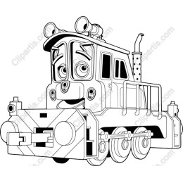 Cheerful Cartoon Locomotive
