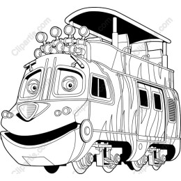 Cheerful Train Character
