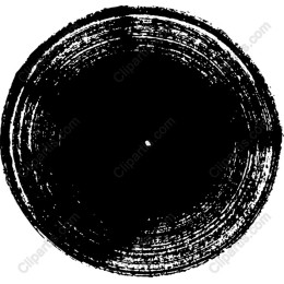 Black Circular Brush Stroke
