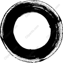 Black Brushstroke Circle