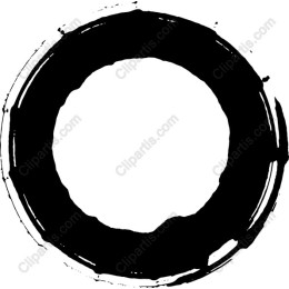Abstract Black Circle