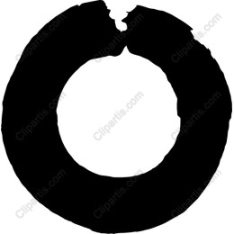Abstract Black Circle