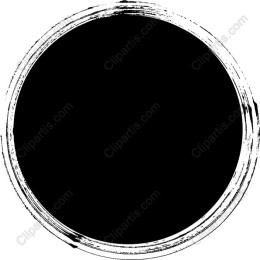 Black Brush Stroke Circle