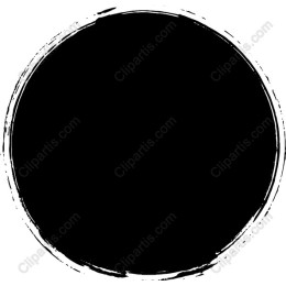 Black Circle Brushstroke