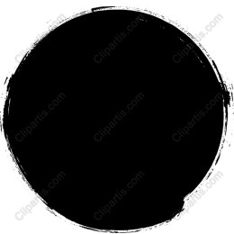 Black Circular Brush Stroke