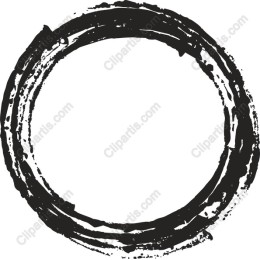 Hand-Drawn Brush Circle
