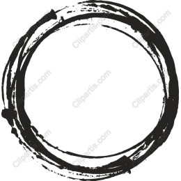 Hand-Drawn Circular Brush Stroke