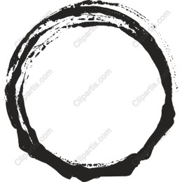Brushstroke Round Frame