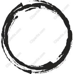 Hand-Drawn Circular Brush Stroke