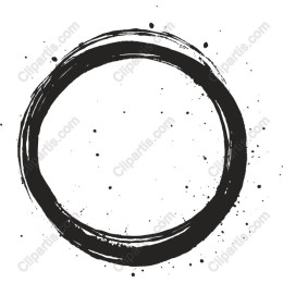 Black Brushstroke Circle