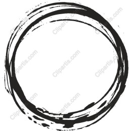 Handcrafted Brush Stroke Circle