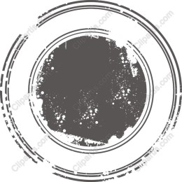 Vintage Grunge Circular Border