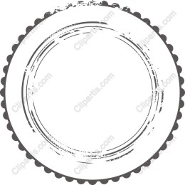 Elegant Blank Circular Frame