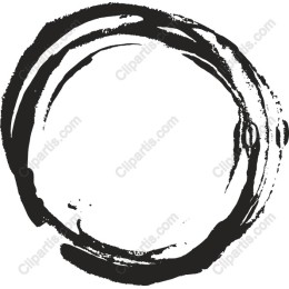 Vintage Brushstroke Circle