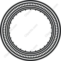 Black and White Decorative Frame