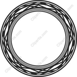 Intricate Circular Line Art Frame