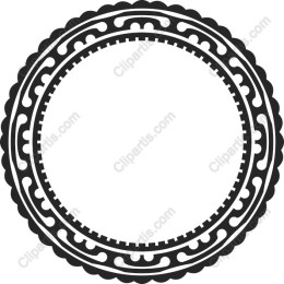 Elegant Black Circular Border