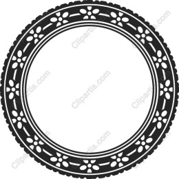 Elegant Circular Decorative Frame