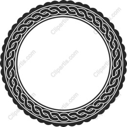 Elegant Circular Knotwork Frame