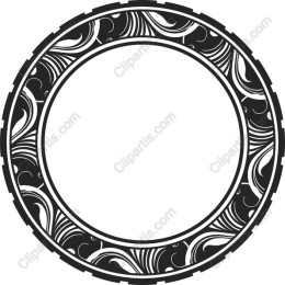 Elegant Swirling Circular Border