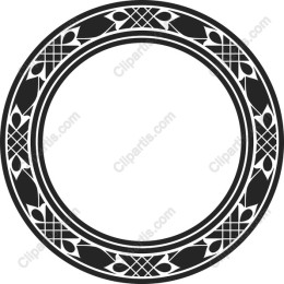 Black and White Ornate Decorative Frame