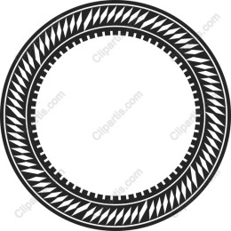 Intricate Geometric Circular Frame