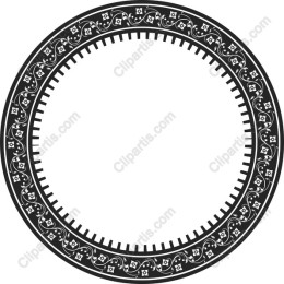 Black Ornamental Border