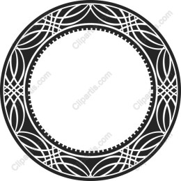 Ornate Circular Frame
