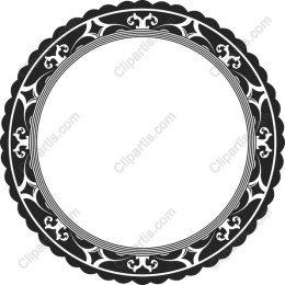 Ornate Circular Frame