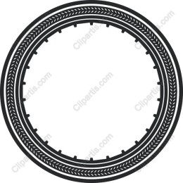 Elegant Braided Circular Frame