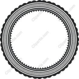 Scalloped Circular Frame
