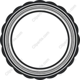 Elegant Scalloped Circular Frame