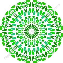 Vibrant Green Mandala