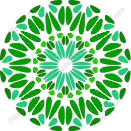 Tropical Leaves Mandala