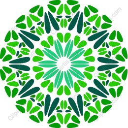 Vibrant Green Mandala