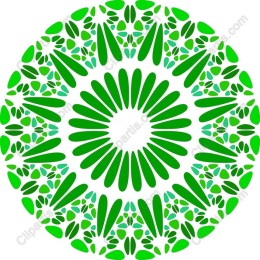 Exquisite Green Mandala