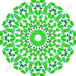 Vibrant Green Mandala