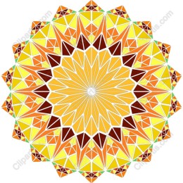 Vibrant Geometric Mandala