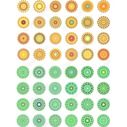Mandala Cliparts Bundle - Vibrant
