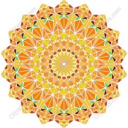 Vibrant Geometric Mandala
