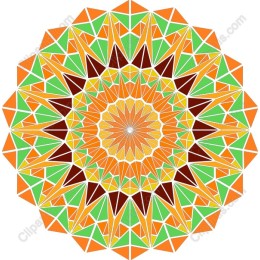 Vibrant Geometric Mandala