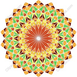 Vibrant Geometric Floral