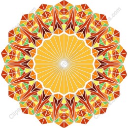 Vibrant Geometric Mandala