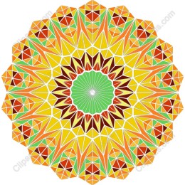 Vibrant Geometric Mandala