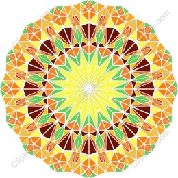 Vibrant Geometric Mandala