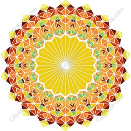Vibrant Geometric Mandala