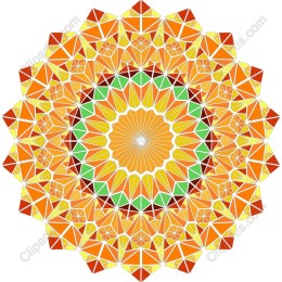 Vibrant Geometric Mandala