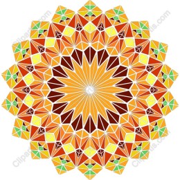 Vibrant Geometric Mandala