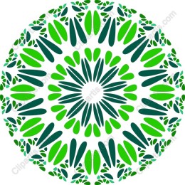 Vibrant Green Mandala