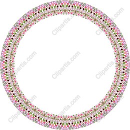 Floral Circular Border
